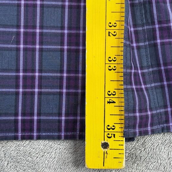 Bonobos Dress Shirt Mens 3X Purple Washed Button Down Prominent Yaletown Chianti - Picture 6 of 10